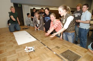 Students at Lockheed Martin's Engineering Exploring Post in Colorado