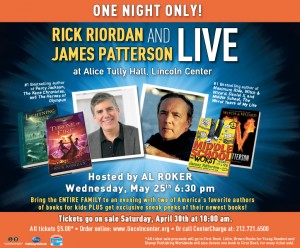 Rick Riordan & James Patterson event to benefit First Book