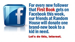 Follow First Book on Facebook!