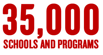 35,000 programs in the First Book network
