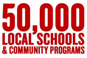50,000 Local Schools and Community Programs in the First Book Network