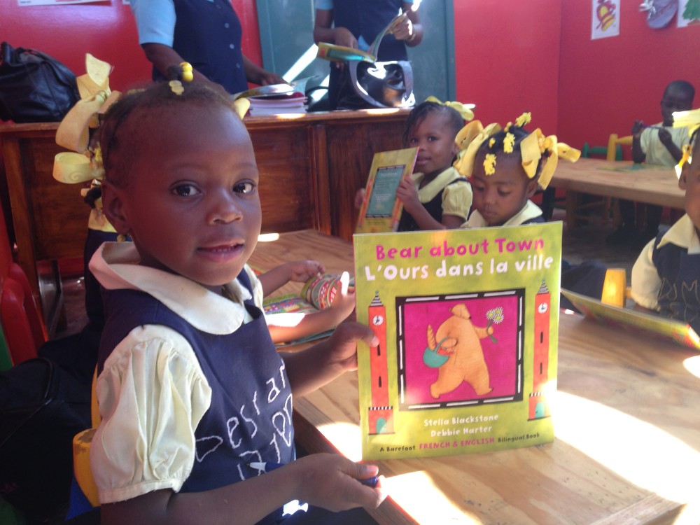 In A Haitian School, 50 Books for 250 Students